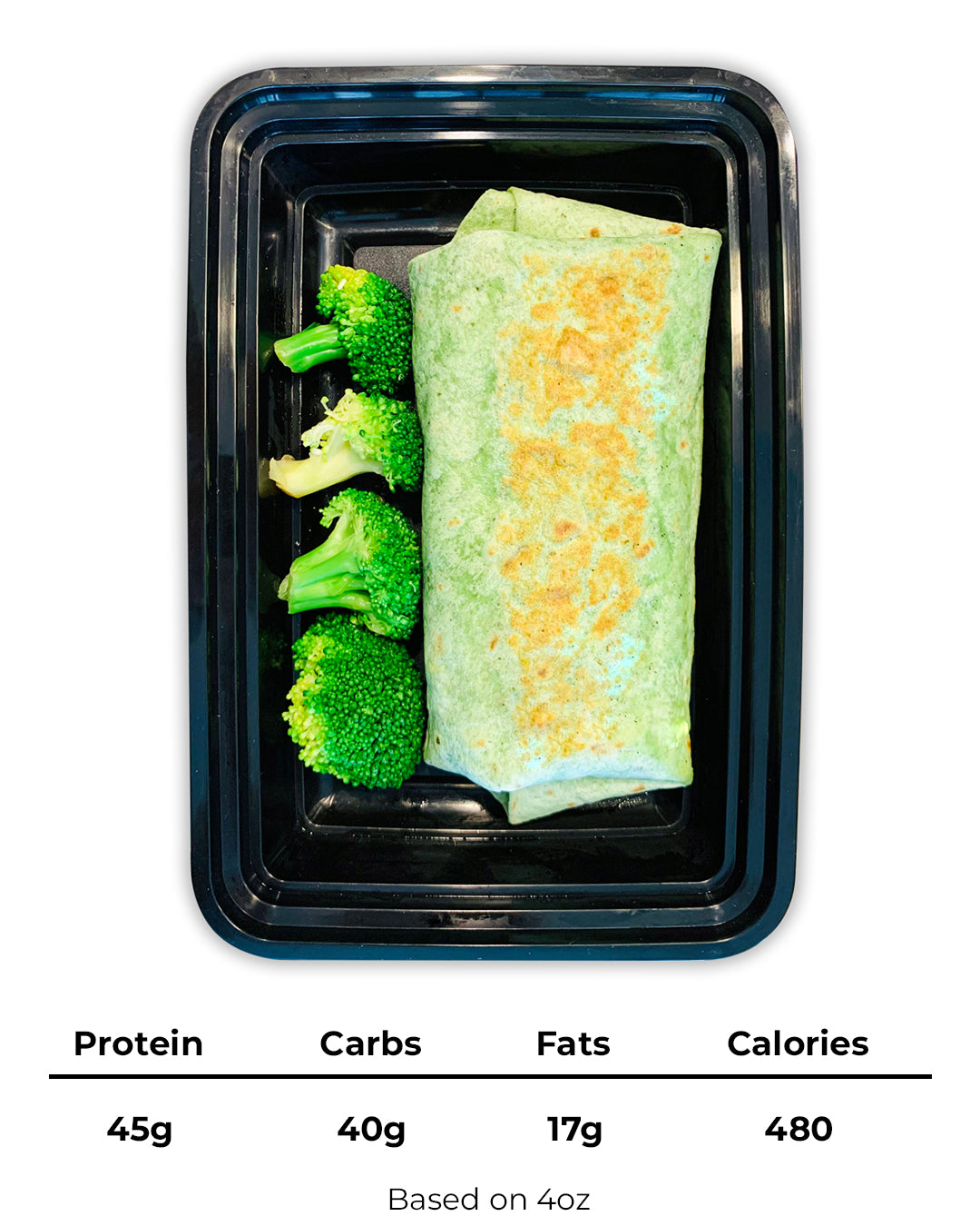 Chicken Poblano Spinach Wrap
