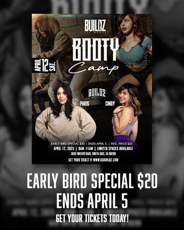 BUILDZ BootyCamp | Saturday, April 12 | 9am-11am